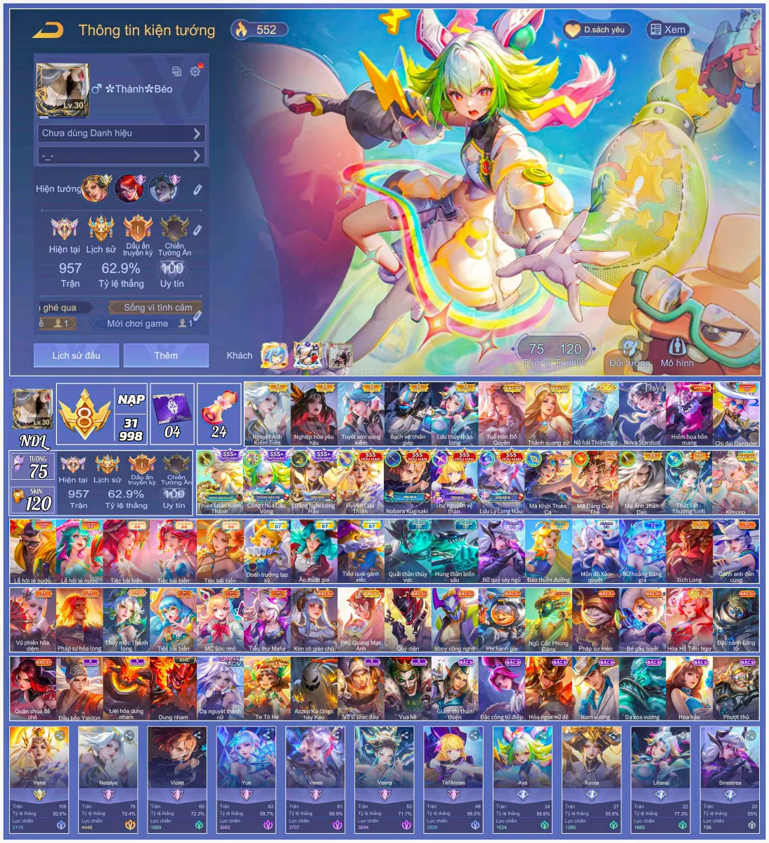 Tài khoản game: Chuyên nữ xịn đẹp keng